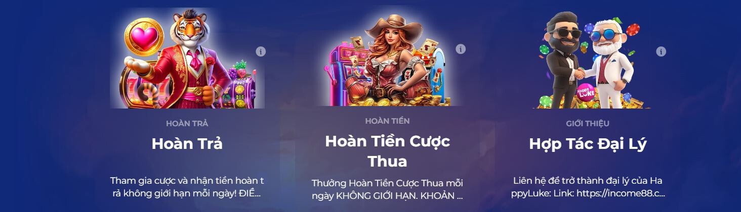 Tổng hợp khuyến mãi mới nhất tại nhà cái Happyluke